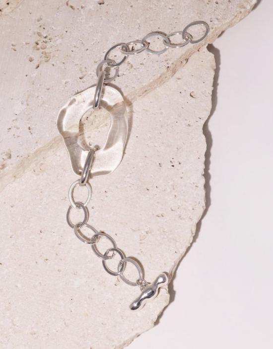  Cled 바디 주얼리 클레드 하이 타이드 타원형 체인 팔찌 스털링 실버 - OTHER BRANDS