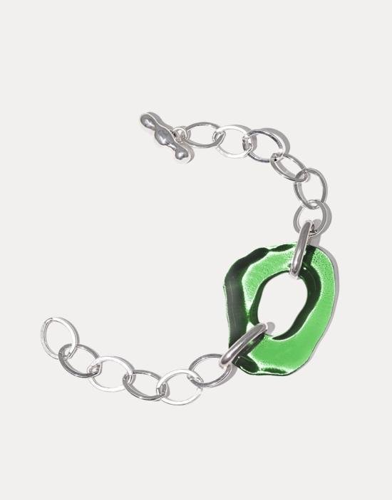  Cled 바디 주얼리 클레드 하이 타이드 타원형 체인 팔찌 스털링 실버 - OTHER BRANDS