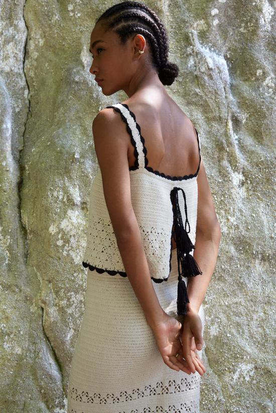  ELEVEN SIX 민소매 티셔츠 일레븐 식스 카리아 크로셰 - ELEVEN SIX