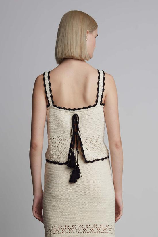  ELEVEN SIX 민소매 티셔츠 일레븐 식스 카리아 크로셰 - ELEVEN SIX