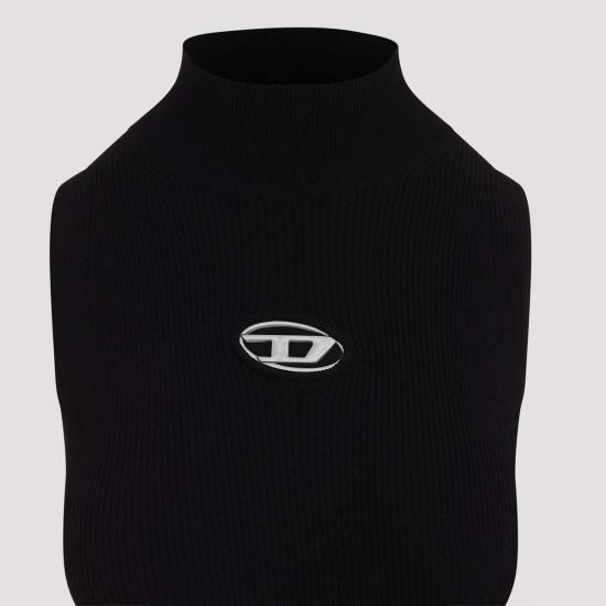  디젤 숏 원피스 M 오너박스 미니 드레스 블랙 - DIESEL