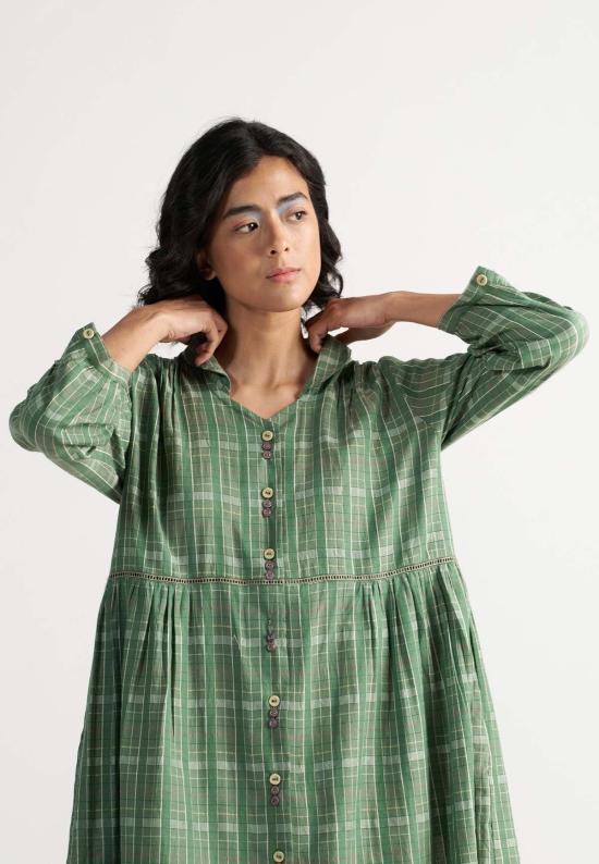  IKKIVI 롱 원피스 이키비 테이블 포 투 드레스 그린 - IKKIVI