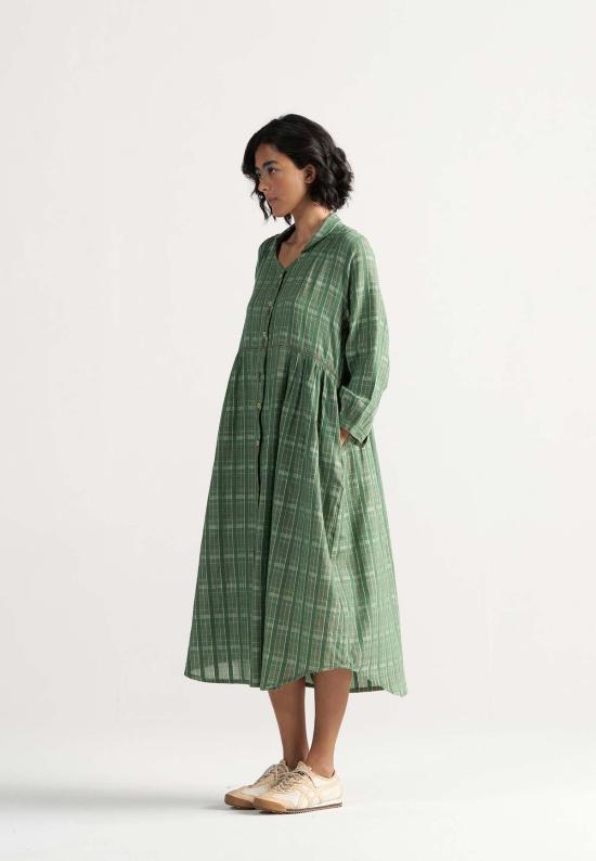  IKKIVI 롱 원피스 이키비 테이블 포 투 드레스 그린 - IKKIVI