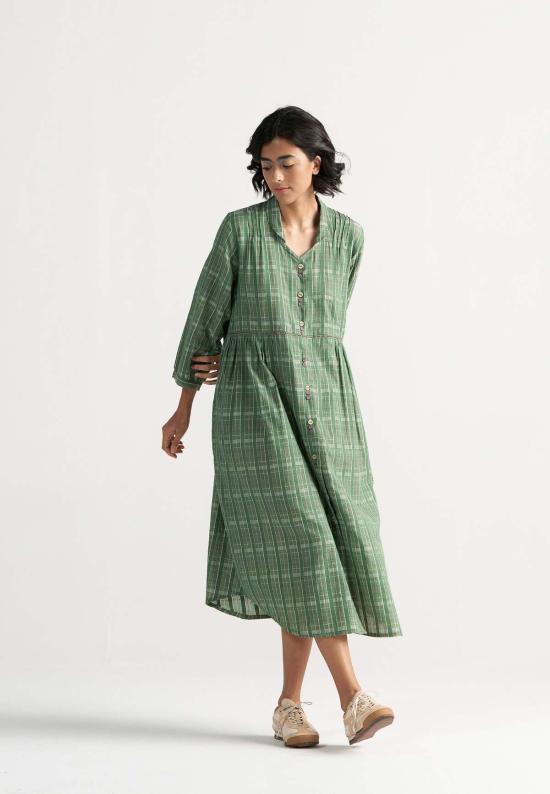  IKKIVI 롱 원피스 이키비 테이블 포 투 드레스 그린