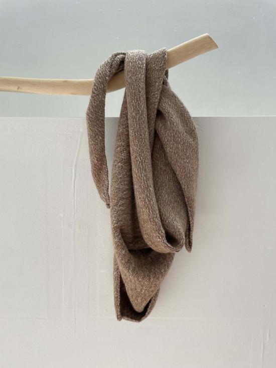  Happy French Gang 머플러/스카프 해피 프렌치 갱 핸드룸 무염색 알파카 로레트 숄 브라운