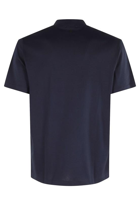  돈답 반팔 티셔츠 Dondup 티셔츠 Con D Gommata 티셔츠 블루 - DONDUP