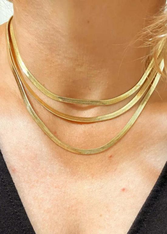  Rue Saint Paul 목걸이/팬던트 뤼 생 폴 4mm 헤링본 체인 - OTHER BRANDS