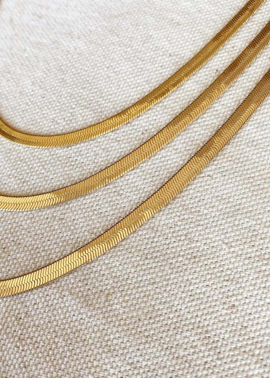  Rue Saint Paul 목걸이/팬던트 뤼 생 폴 4mm 헤링본 체인 - OTHER BRANDS