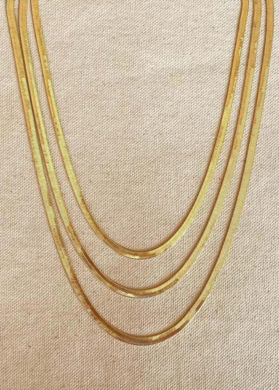  Rue Saint Paul 목걸이/팬던트 뤼 생 폴 4mm 헤링본 체인 - OTHER BRANDS