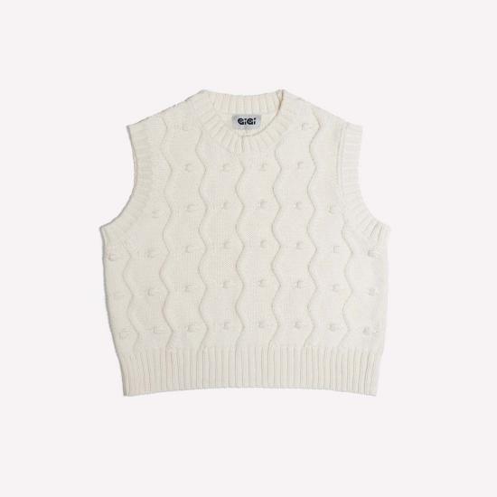  지지 니트웨어 베스트 버블 - GIGI KNITWEAR
