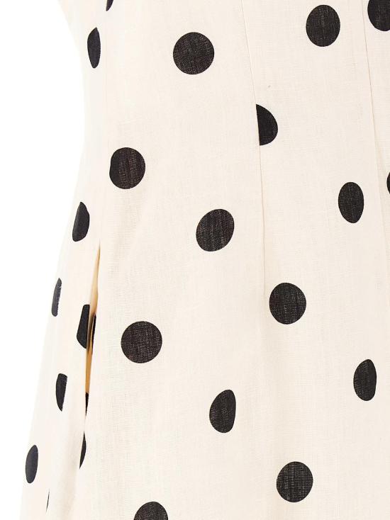  짐머만 미디 원피스 지머만 크러쉬 미디 드레스 크림/블랙 도트 - ZIMMERMANN