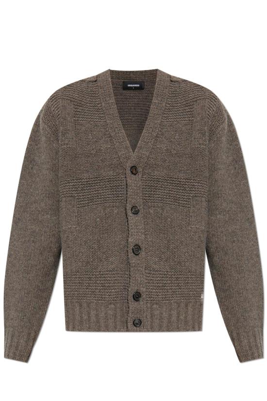  디스퀘어드2 가디건 Dsquared2 울  브라운