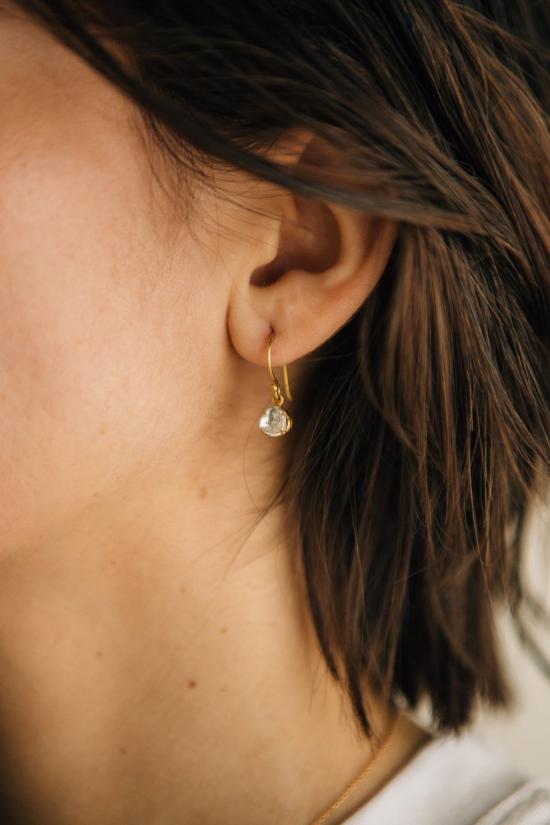  시에라 윈터 주얼리 이어링 프림로즈 다이아몬드 귀걸이 14K 옐로우 골드 - SIERRA WINTER JEWELRY