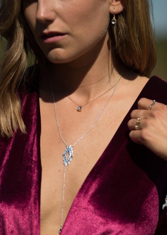  시에라 윈터 주얼리 이어링 프림로즈 다이아몬드 귀걸이 14K 옐로우 골드 - SIERRA WINTER JEWELRY