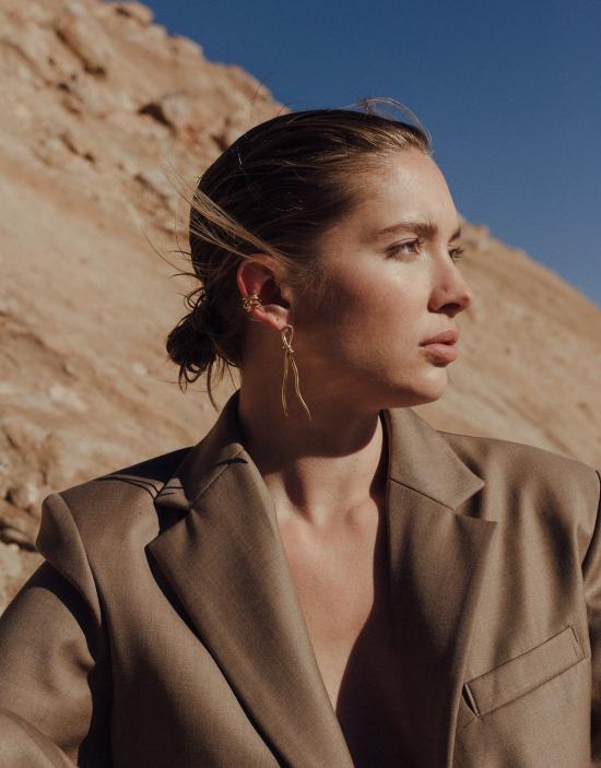  클레드 이어링 로프 이어 싱글 커프