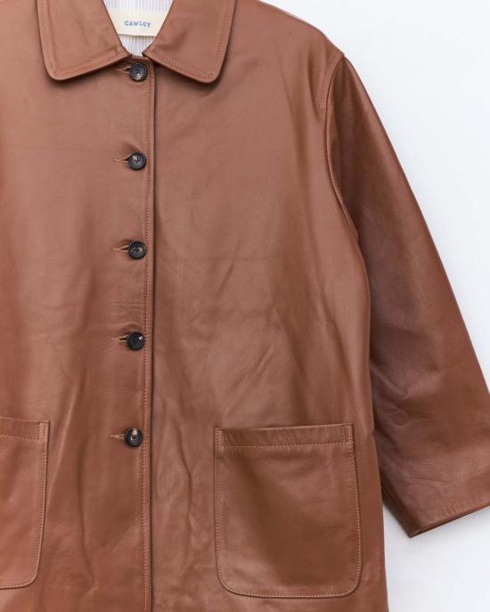  코울리 스튜디오 가죽 자켓 콜리 스튜디오 퀸 콜리 & 콜보 독점 재킷 - CAWLEY STUDIO