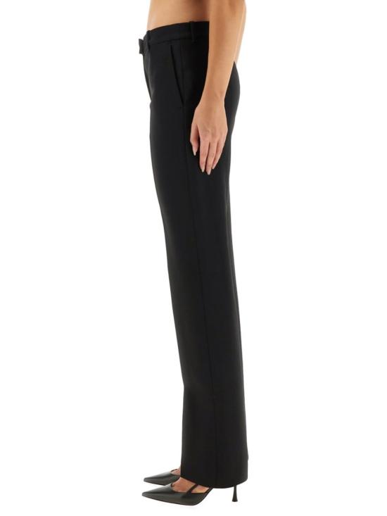  알렉산더 맥퀸 스트레이트 팬츠 울 개버딘 테일러드  블랙 - ALEXANDER MCQUEEN