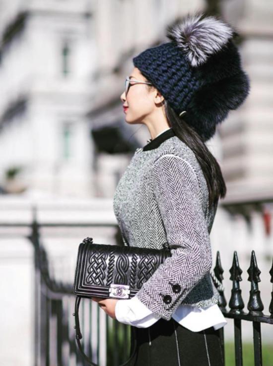  Mischa Lampert 모자 미샤 램퍼트 네이비 포호크 + 실버 폭스 | 블랙 XL 폼스