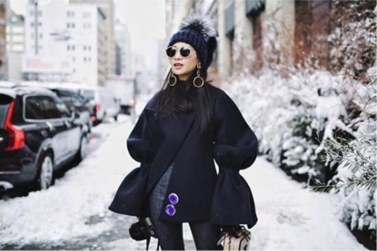  미샤램퍼트 모자 미샤 램퍼트 네이비 포호크 + 실버 폭스 | 블랙 XL 폼스 - MISCHA LAMPERT