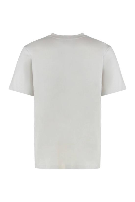  오프화이트 탑 코튼 크루넥 티셔츠 그레이 - OFF WHITE