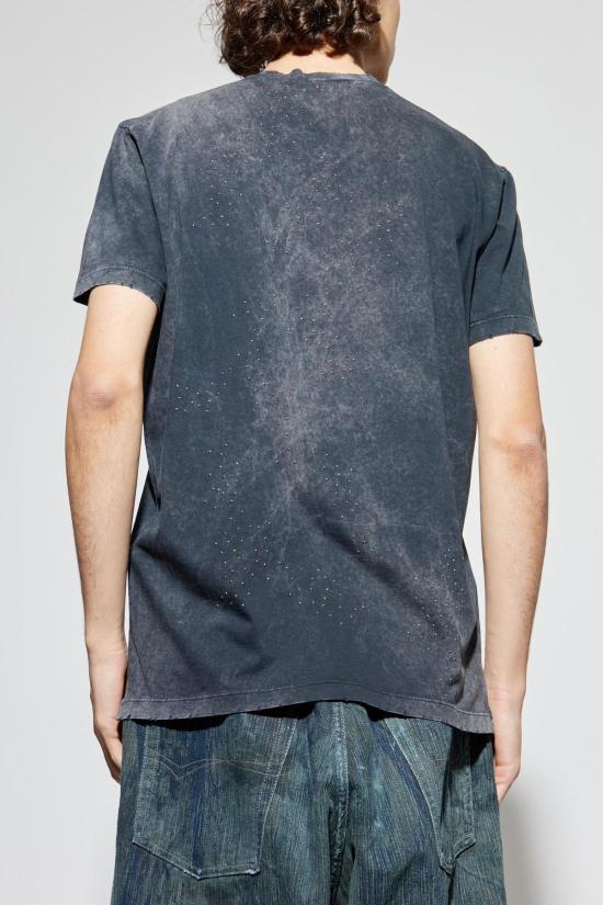  디스퀘어드2 반팔 티셔츠 Dsquared2 프린트 티셔츠 그레이 - DSQUARED2