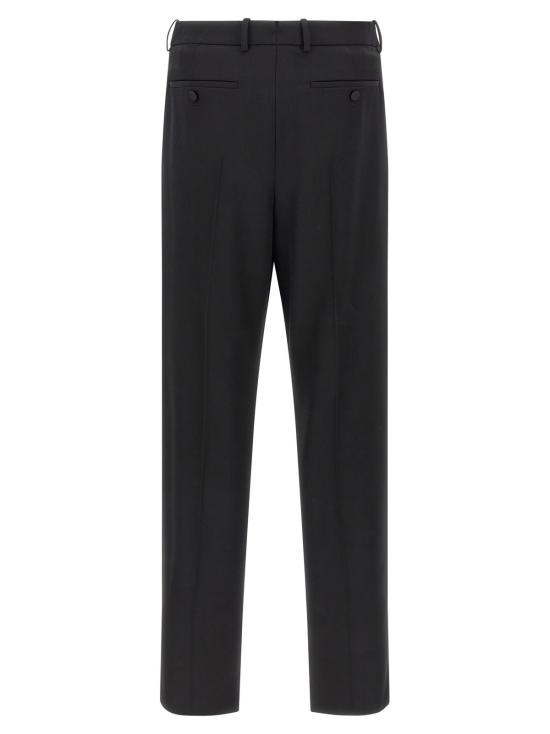  생로랑 스트레이트 팬츠 스모킹  블랙 - SAINT LAURENT