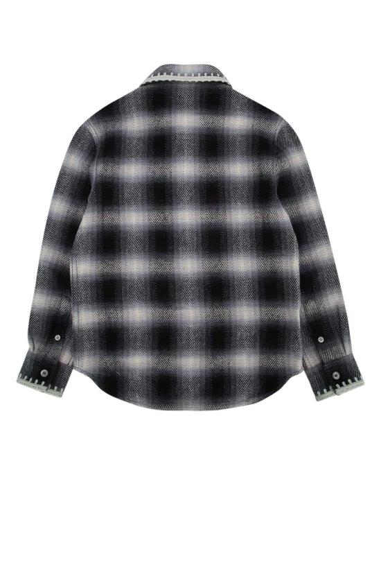  [키즈] 골든구스 셔츠 골든 구스 저니 유니섹스 레귤러 셔츠 블랙/화이트 - GOLDEN GOOSE