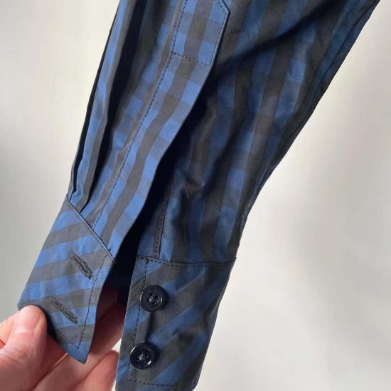  Heather Harlan 셔츠 헤더 할란 웨이스티드 셔츠 깅엄 태피터 - HEATHER HARLAN