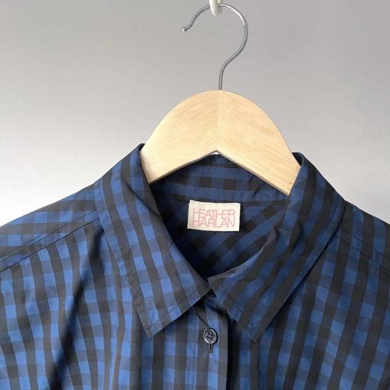  Heather Harlan 셔츠 헤더 할란 웨이스티드 셔츠 깅엄 태피터 - HEATHER HARLAN