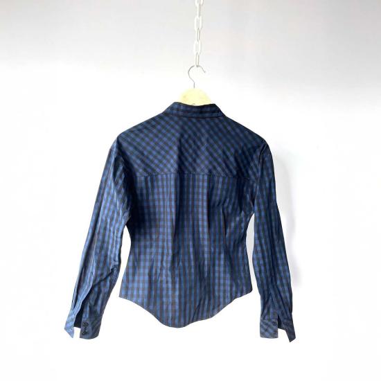  Heather Harlan 셔츠 헤더 할란 웨이스티드 셔츠 깅엄 태피터 - HEATHER HARLAN