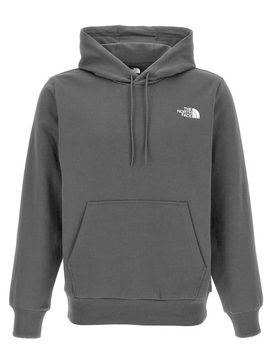  노스페이스 긴팔 티셔츠 심플 후드티 블랙