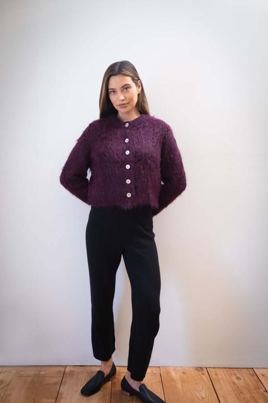  마리아 스탠리 가디건 브러시드 카디 잼 - MARIA STANLEY