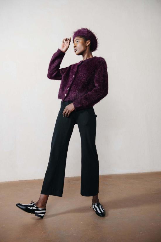  마리아 스탠리 가디건 브러시드 카디 잼 - MARIA STANLEY