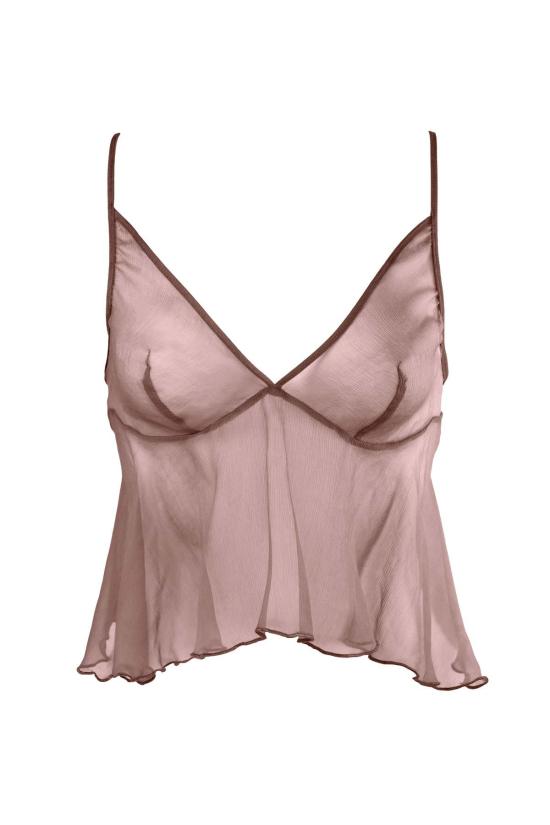  로레트 란제리 캐미솔 Lorette 란제리 폴리  Cachou - LORETTE LINGERIE