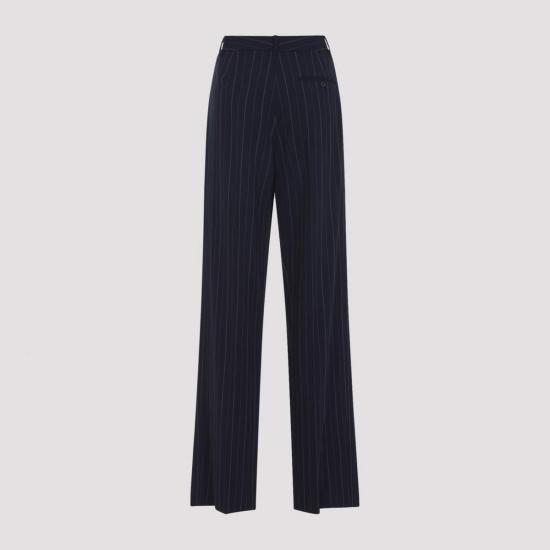  랄프 로렌 스트레이트 팬츠 조디 플리츠 팬츠 아이콘 네이비 - RALPH LAUREN