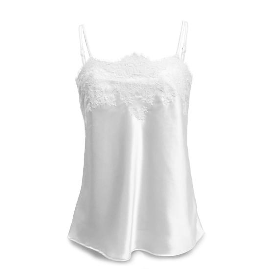  크리스텔 바라자 캐미솔 펄  화이트