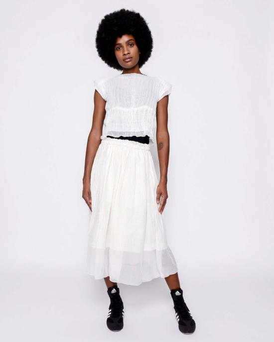  예세이트 블라우스 예사엣 티기스트 탑 화이트 - YESAET