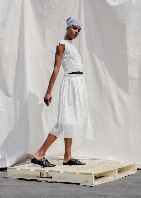  예세이트 블라우스 예사엣 티기스트 탑 화이트 - YESAET