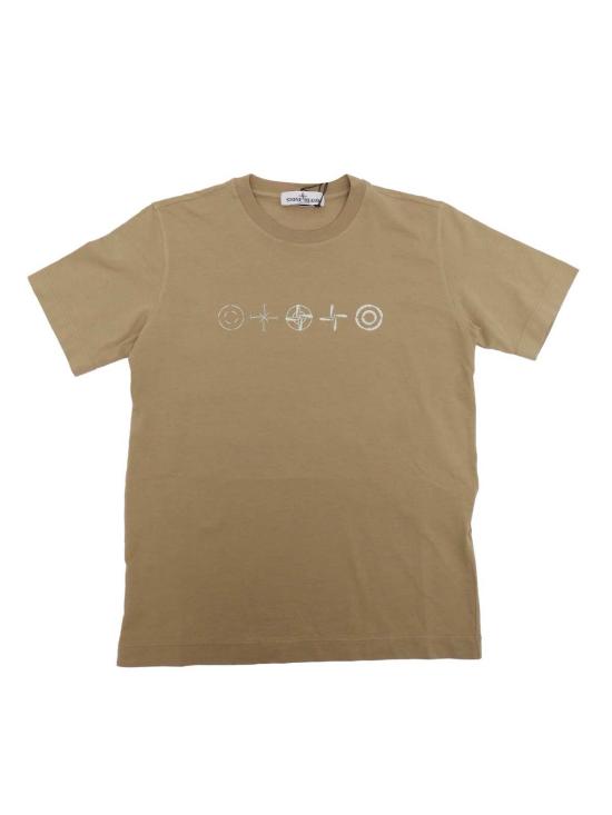  [키즈] 스톤 아일랜드 탑 키즈 티셔츠 베이지색