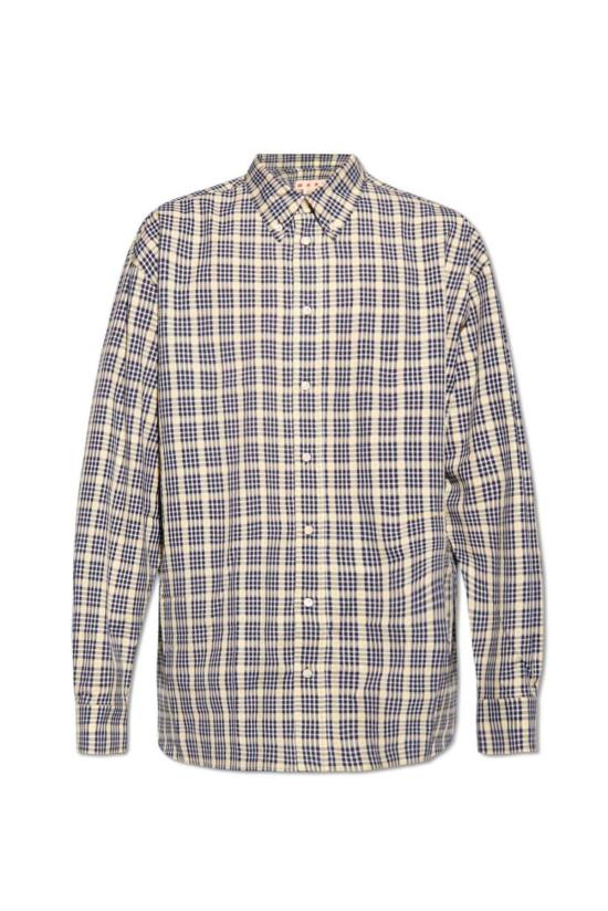  마르니 셔츠 체크 포플린 셔츠
