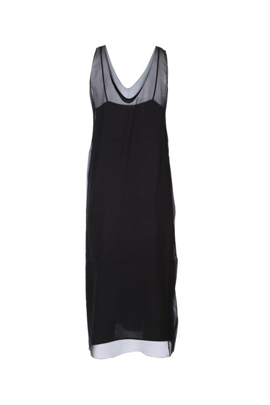  토템 롱 원피스 아비티 드레스 블랙 - TOTEME