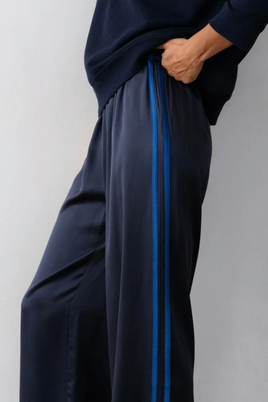  도니 스트레이트 팬츠 . 실크 스트라이프 심플 - DONNI.