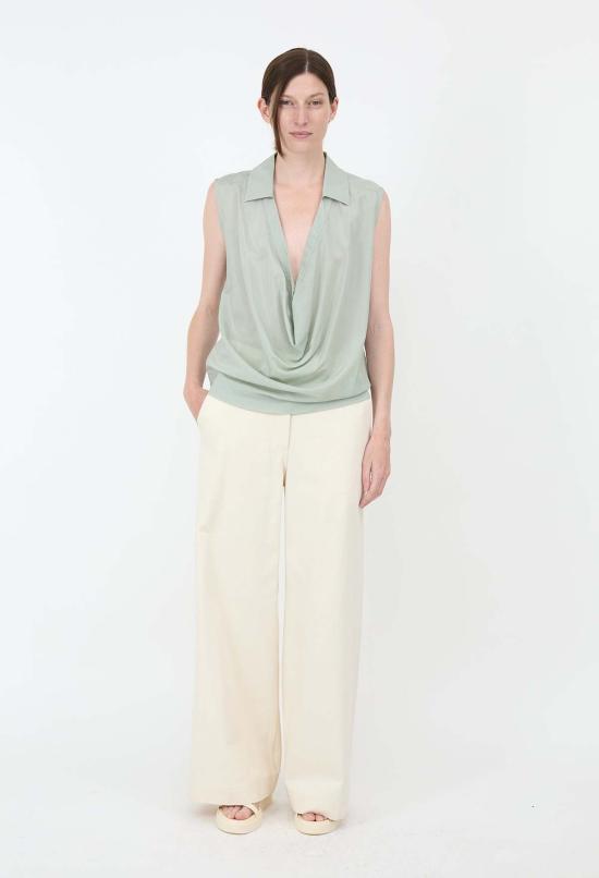  JULIA JENTZSCH 스트레이트 팬츠 피치 에이든 코튼 데님 팬츠 그레이지/염색되지 않은 - OTHER BRANDS