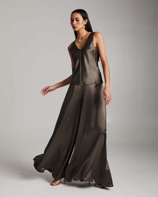  보즈 스트레이트 팬츠 Voz 실크 팔라조 팬츠 멀티 - VOZ