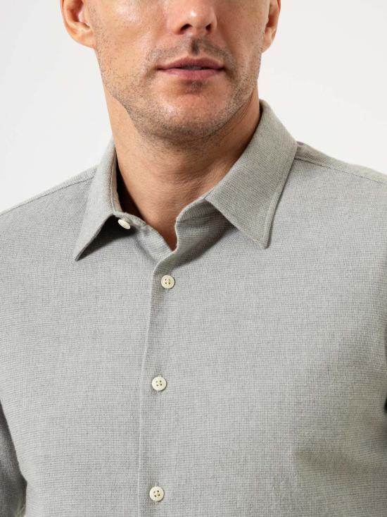  O.N.S 긴팔 셔츠 아릭 플란넬  그레이 헤더 - OTHER BRANDS