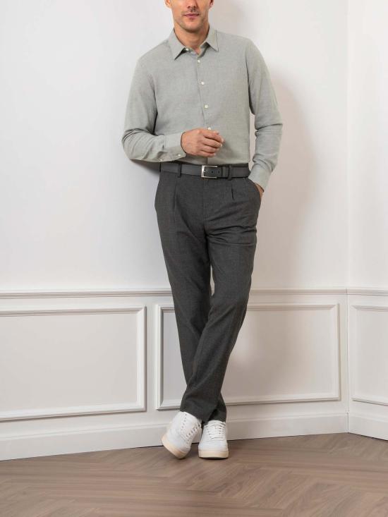  O.N.S 긴팔 셔츠 아릭 플란넬  그레이 헤더 - OTHER BRANDS