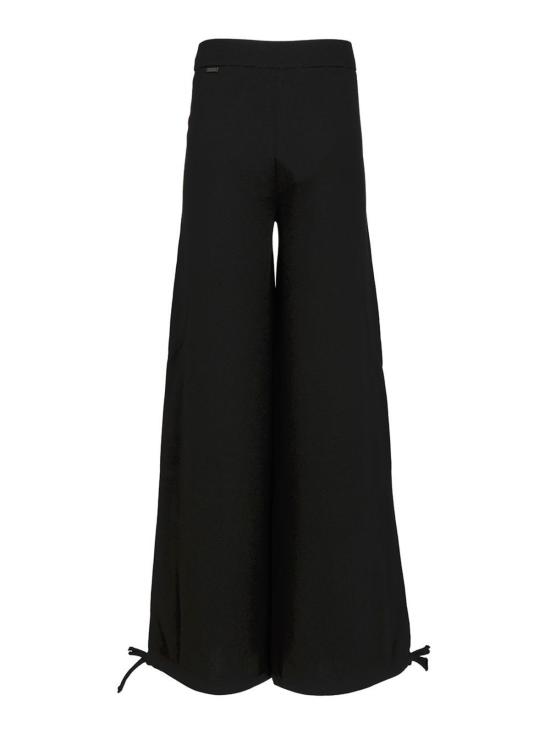  막스마라 스트레이트 팬츠 울 얀 팬츠 블랙 - MAX MARA