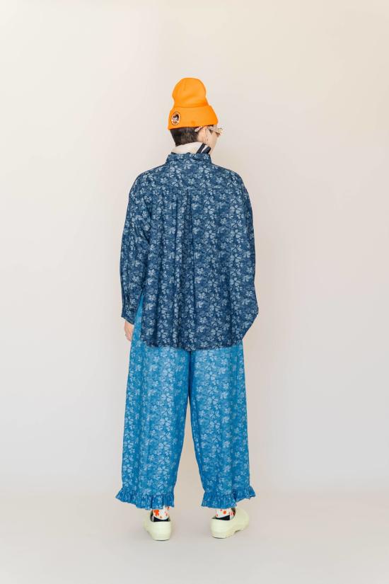  Nettle Studios 셔츠 네틀 스튜디오 플로럴 샴브레이 버튼업 셔츠 - NETTLE STUDIOS