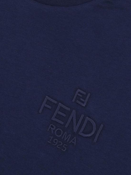  [키즈] 펜디 탑 키즈 저지 티셔츠 블루 - FENDI