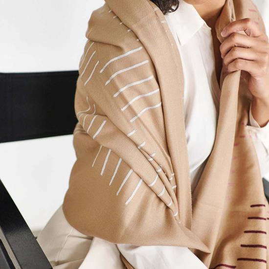  베리어슬리 머플러/스카프 다양한 메이플 스카프 메이플 베이지 - VARIOUSLY